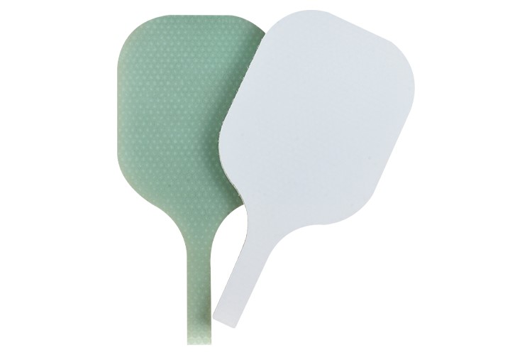 green white fiberglass face honeycomb core pickleball paddle